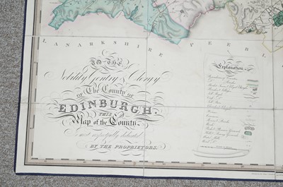 Lot 29 - Greenwood and Fowler's Map of Edinburgh and Holy Island