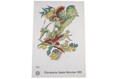 Lot 272 - Charles Lapicque - Olympic Games Munich 1972 poster | signed limited edition lithograph