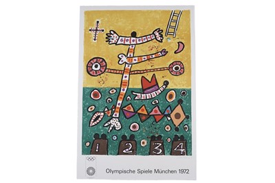 Lot 273 - Alan Davie - Olympic Games Munich 1972 poster | signed lithograph on wove paper