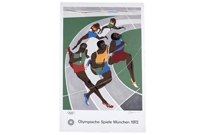 Lot 1207 - Jacob Lawrence - Olympic Games Munich 1972 poster | signed limited edition signed serigraph
