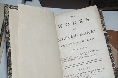 Lot 223 - The Works of Shakespeare, 1733, 7 vols