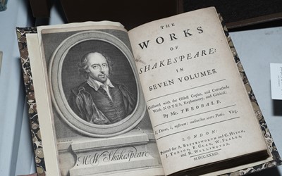 Lot 223 - The Works of Shakespeare, 1733, 7 vols