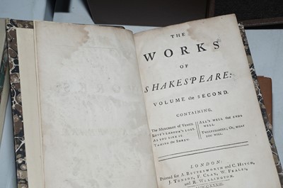 Lot 223 - The Works of Shakespeare, 1733, 7 vols