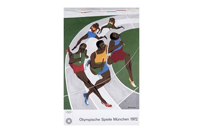 Lot 282 - After Jacob Armstead Lawrence - Olympic Games Munich 1972 poster | serigraph