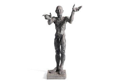 Lot 922 - Lisa Delarny - Untitled Sculpture (Reaching Figure) | plaster over wire