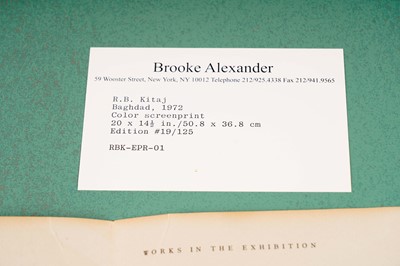 Lot 1071 - Ronald Brooks Kitaj RA - Baghdad | colour screenprint