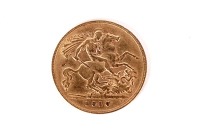 Lot 513 - An Edward VII gold half sovereign