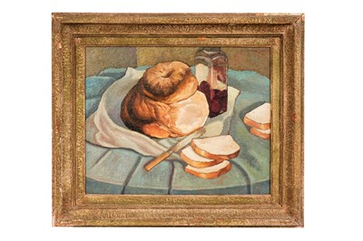 Lot 156 - Michael Nelson - Still Life with Bread Loaf | oil