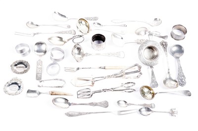 Lot 867 - A collection of Scandinavian silver; and other cutlery