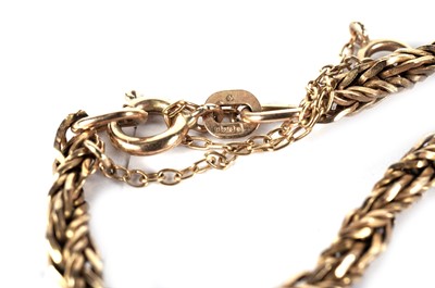 Lot 536 - A 9ct yellow gold fancy ropetwist chain necklace