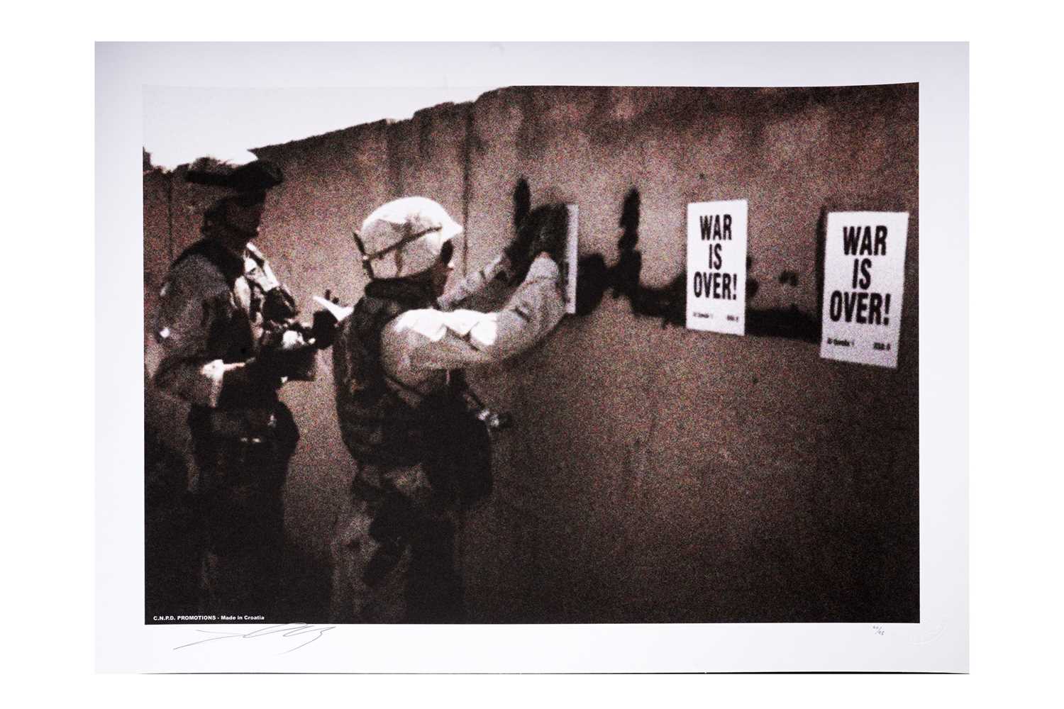 Lot 1109 - James Cauty - War Is Over! | colour lithograph