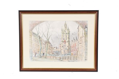 Lot 1245 - Charles Herbert "Charlie" Rogers - St, Nicholas' Cathedral, Newcastle-Upon-Tyne | watercolour