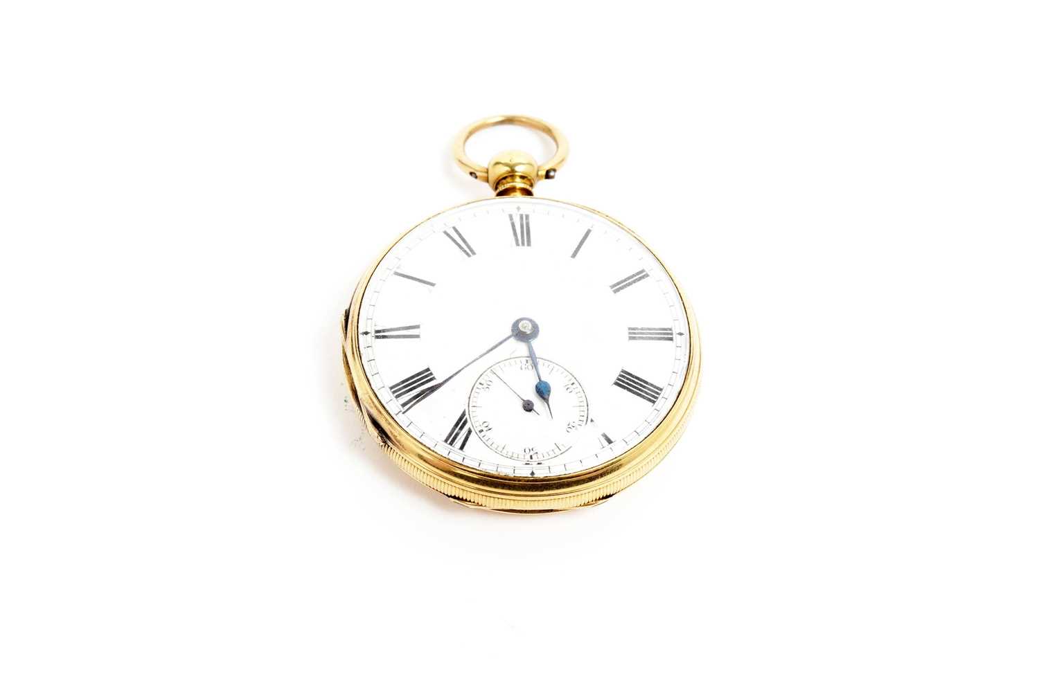 Lot 1021 - Robin Owens, London: an 18ct yellow gold cased open faced pocket watch