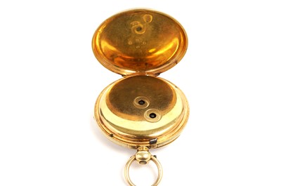 Lot 1021 - Robin Owens, London: an 18ct yellow gold cased open faced pocket watch