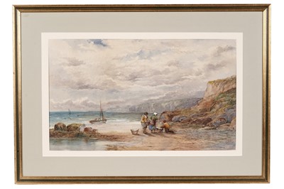 Lot 28 - John Rock Jones - Bringing in the Catch | watercolour