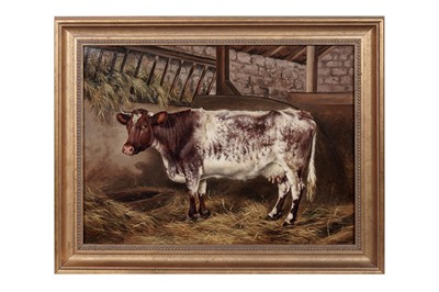 Lot 164 - Joseph Dixon Clark - South Gosforth Farm Prize Cow 1881 | oil