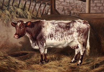 Lot 164 - Joseph Dixon Clark - South Gosforth Farm Prize Cow 1881 | oil