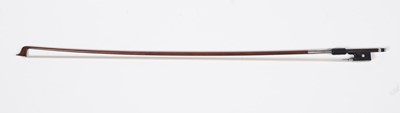 Lot 202 - A French violin bow stamped 'Leon Bernardel'