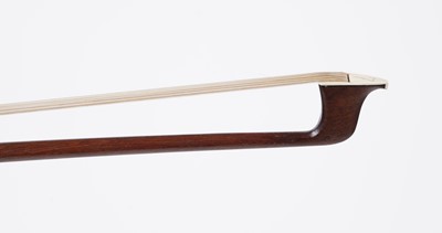 Lot 202 - A French violin bow stamped 'Leon Bernardel'