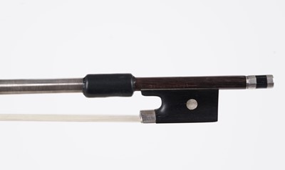 Lot 202 - A French violin bow stamped 'Leon Bernardel'