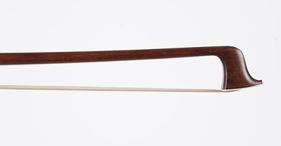 Lot 202 - A French violin bow stamped 'Leon Bernardel'