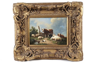 Lot 269 - 20th Century British - Cows and Sheep | oil