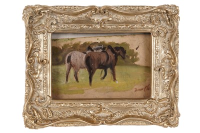 Lot 143 - Joseph Dixon Clark - Working Horses at Rest | oil