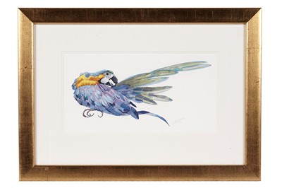 Lot 364 - Mary Ann Rogers - Parrot Preening | watercolour