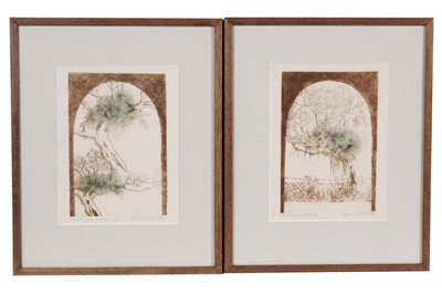 Lot 269 - Diana Smallfield - Kie Kie the Epiphyte, and Variations on a Pohutukawa | colour etchings