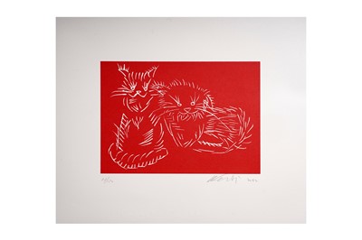 Lot 945 - Weiwei Ai - Cats | screenprint