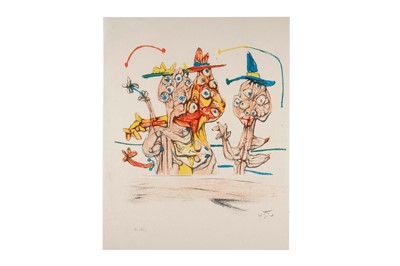 Lot 296 - Roberto Matta - La Sagrada Familia | artist's proof colour lithograph