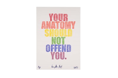 Lot 978 - Hayden Kays - Your Anatomy Should Not Offend You | lithograph
