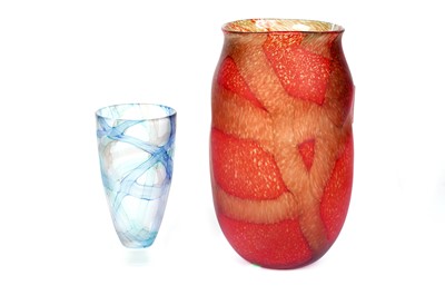 Lot 917 - Two Roger Tye Hot Glass Studio vases