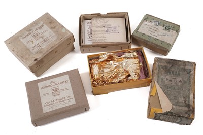 Lot 385 - A collection of packets of The Standard Gold Leaf; and other