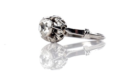 Lot 1206 - A single stone diamond ring