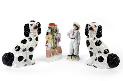 Lot 167 - A pair of late 19th Century Staffordshire hearth/wally dogs