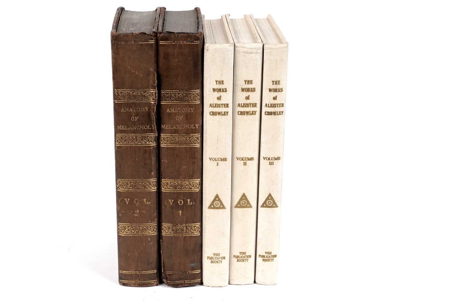 Lot 54 - Works of Aleister Crowley and Anatomy of Melancholy