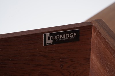 Lot 875 - Turnidge of London Ltd: A teak side display unit