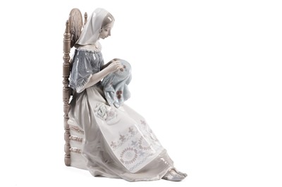 Lot 242 - Lladro figurine of an embroiderer