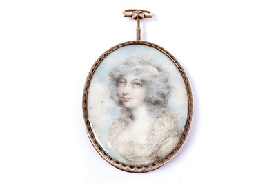 Lot 1699 - A George III oval portrait miniature