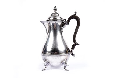 Lot 759 - A late Victorian silver coffee pot