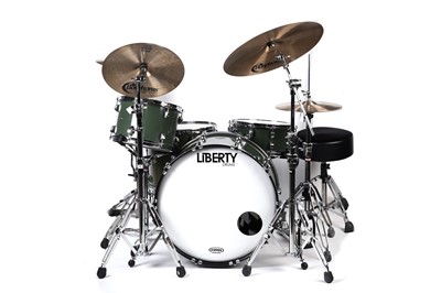 Lot 331 - A Liberty Custom drum kit with cymbals and stands