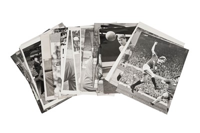 Lot 1323 - Press Association football player black and white photographs