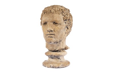 Lot 922A - Lisa Delarny - The Bust of a Man | paster sculpture
