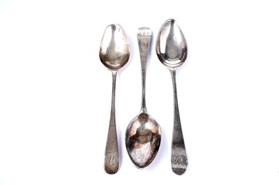 Lot 1604 - Three silver teaspoons