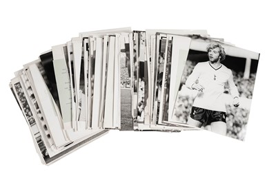 Lot 1324 - Press Association football player black and white photographs