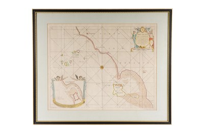Lot 26 - ﻿A map of "Holy Island Staples and Barwick" by Capt. Greenvil Collins