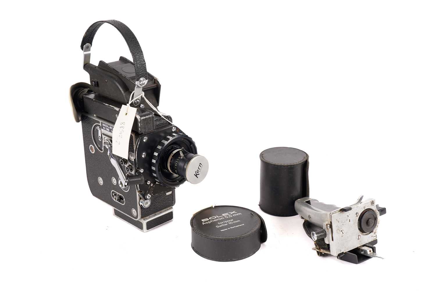 Lot 344 - A Bolex H16 SBM cine camera, with two lenses