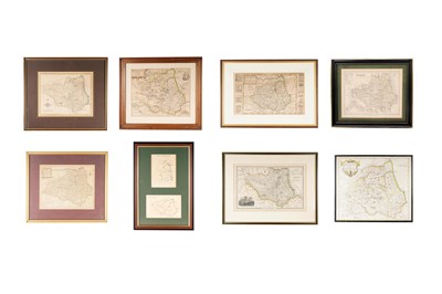 Lot 24 - A collection of maps of Durham