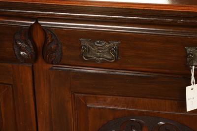 Lot 86 - An Edwardian mahogany art nouveau sideboard